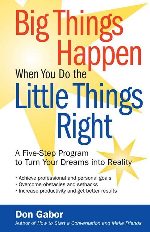 Produktbild: Big Things Happen When You Do the Little Things Right