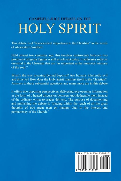 Produktbild: Campbell-Rice Debate on the Holy Spirit