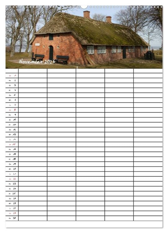 Produktbild: Familienplaner - Sylt (Wandkalender 2026 DIN A2 hoch), CALVENDO Monatskalender