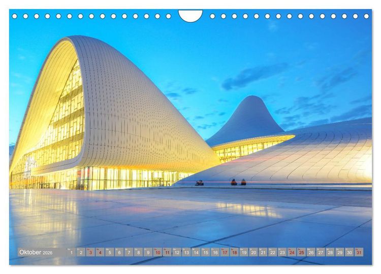 Produktbild: Beeindruckende Architektur erleben (Wandkalender 2026 DIN A4 quer), CALVENDO Monatskalender