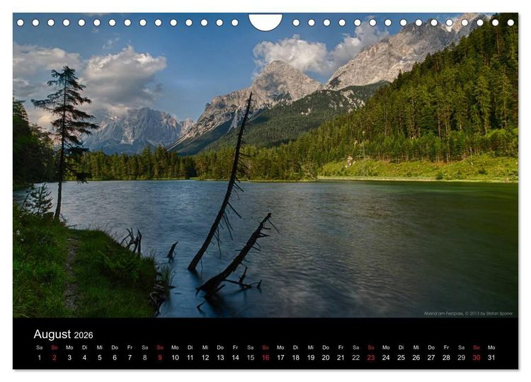 Produktbild: Licht &uuml;ber Bergen und Seen (Wandkalender 2026 DIN A4 quer), CALVENDO Monatskalender