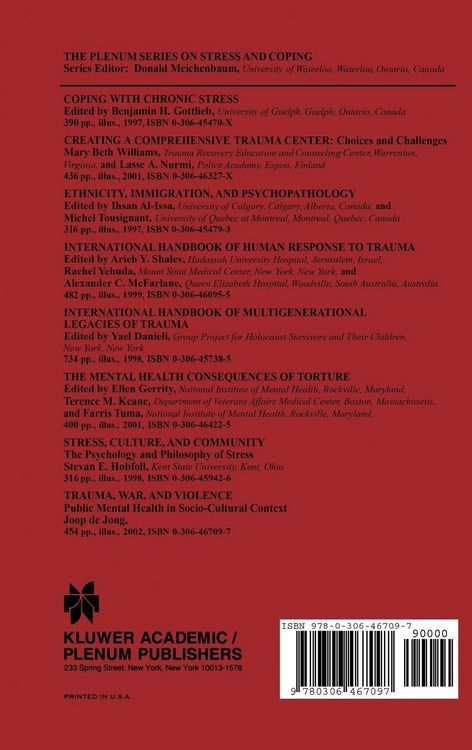 Produktbild: Trauma, War, and Violence