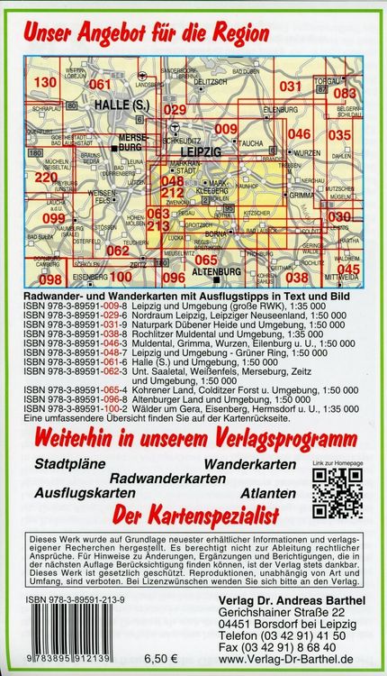 Produktbild: Radwander- und Wanderkarte S&uuml;draum Leipzig, Leipziger Neuseenland
