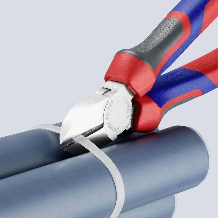 Produktbild: Knipex 70 05 180 Werkstatt Seitenschneider mit Facette 180mm