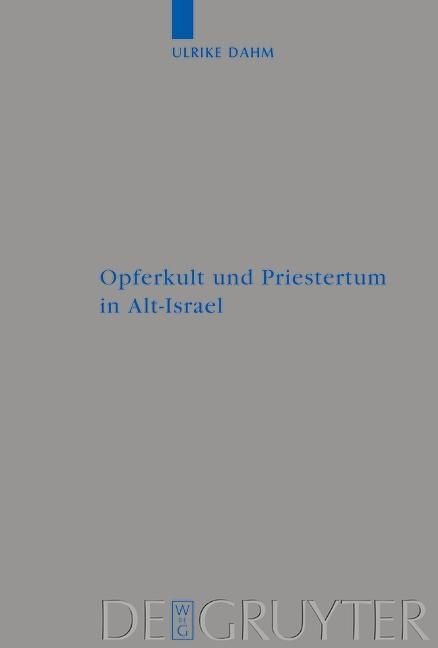 Produktbild: Opferkult und Priestertum in Alt-Israel