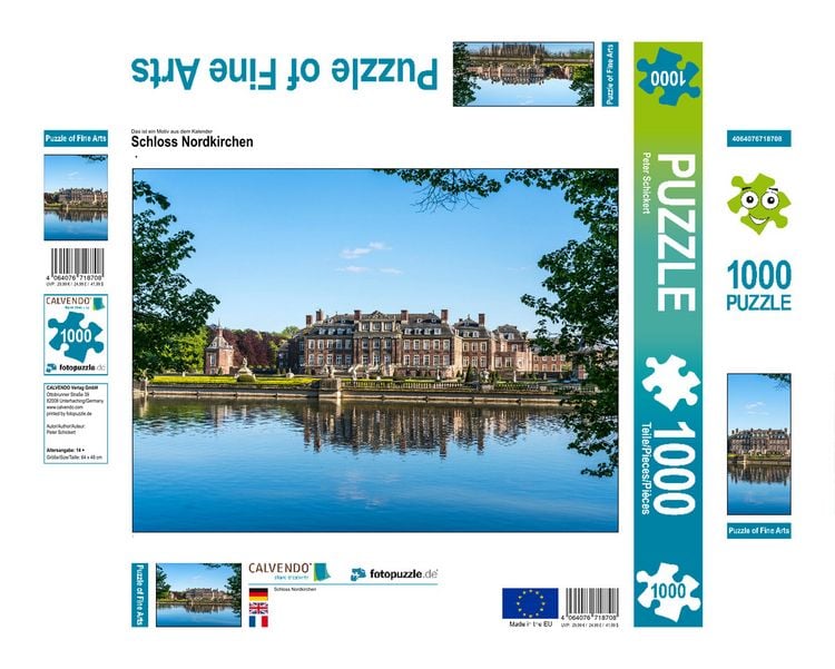 Produktbild: CALVENDO Puzzle Schloss Nordkirchen | 1000 Teile Lege-Gr&ouml;&szlig;e 64x48cm Foto-Puzzle f&uuml;r gl&uuml;ckliche Stunden