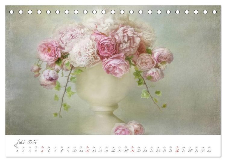 Produktbild: Bl&uuml;ten Poesie (Tischkalender 2026 DIN A5 quer), CALVENDO Monatskalender