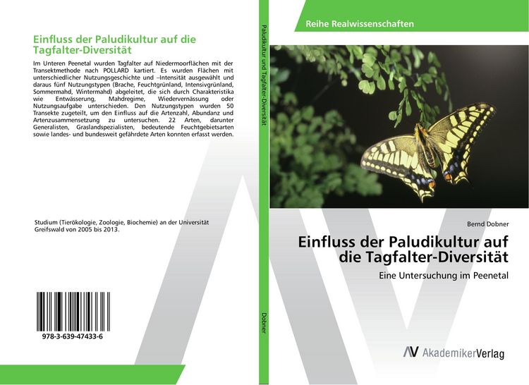 Produktbild: Einfluss der Paludikultur auf die Tagfalter-Diversit&auml;t