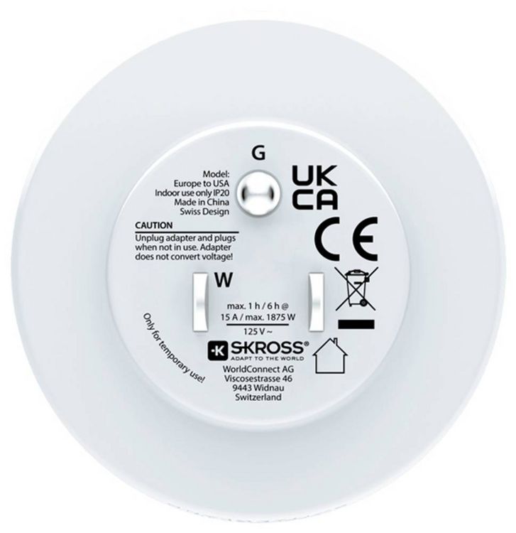 Produktbild: Skross 1.500203C-E Reiseadapter