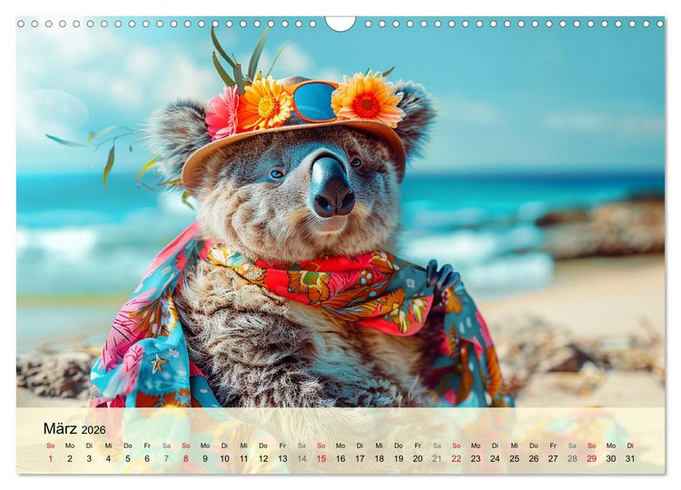 Produktbild: Koalas im Modefieber. Flauschig und Chic beim Fotoshooting (Wandkalender 2026 DIN A3 quer), CALVENDO Monatskalender