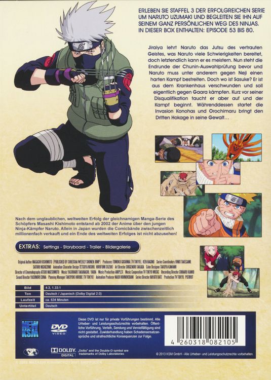 Produktbild: Naruto - Die komplette Staffel 3 - Uncut [4 DVDs]