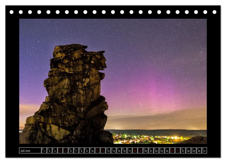 Produktbild: Astro-Kalender - Deep Sky und Landschaften (Tischkalender 2026 DIN A5 quer), CALVENDO Monatskalender