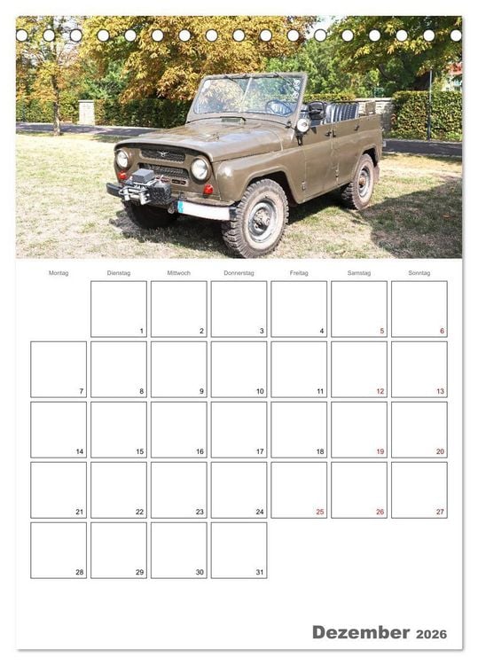 Produktbild: Ost-Oldtimer in Magdeburg (Tischkalender 2026 DIN A5 hoch), CALVENDO Monatskalender