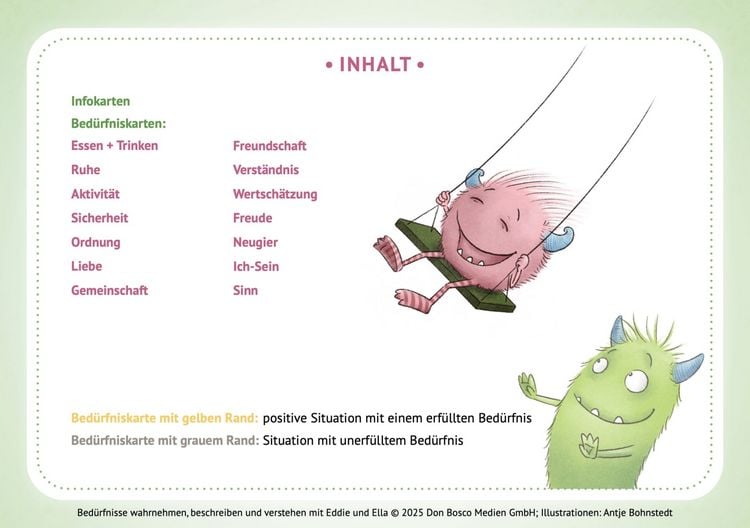 Produktbild: Bed&uuml;rfnisse wahrnehmen, beschreiben und verstehen mit Eddie und Ella