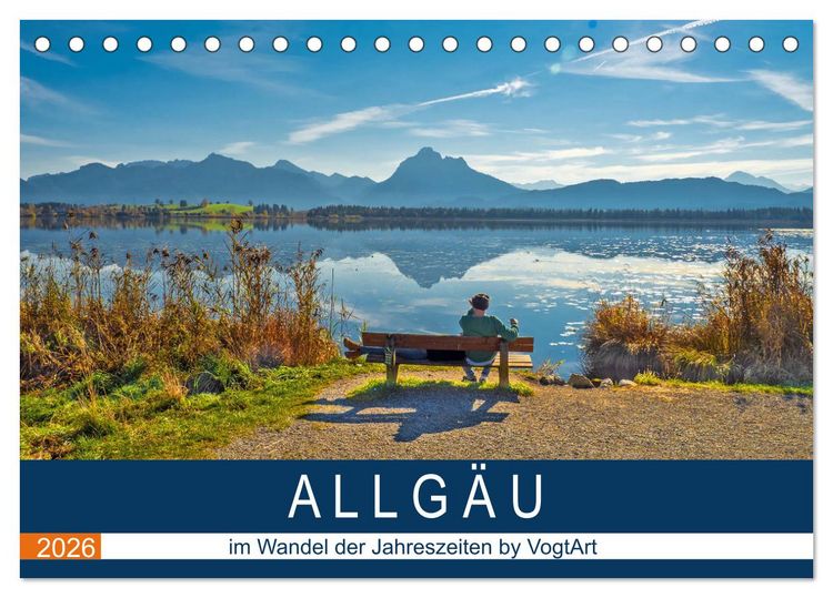 Produktbild: ALLG&Auml;U, im Wandel der Jahreszeiten. (Tischkalender 2026 DIN A5 quer), CALVENDO Monatskalender