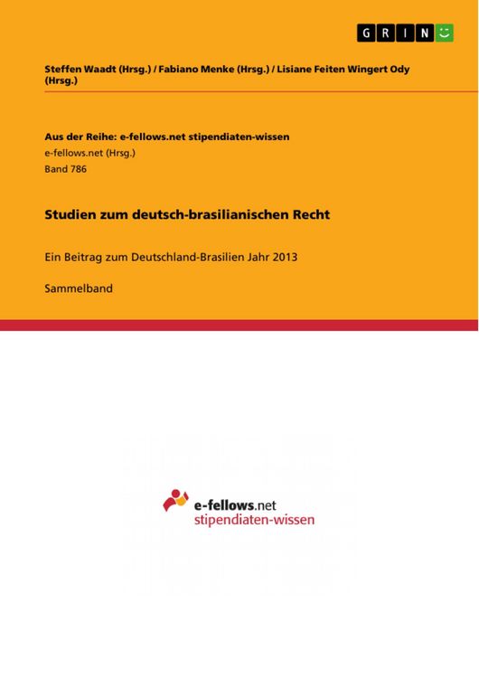 Produktbild: Studien zum deutsch-brasilianischen Recht