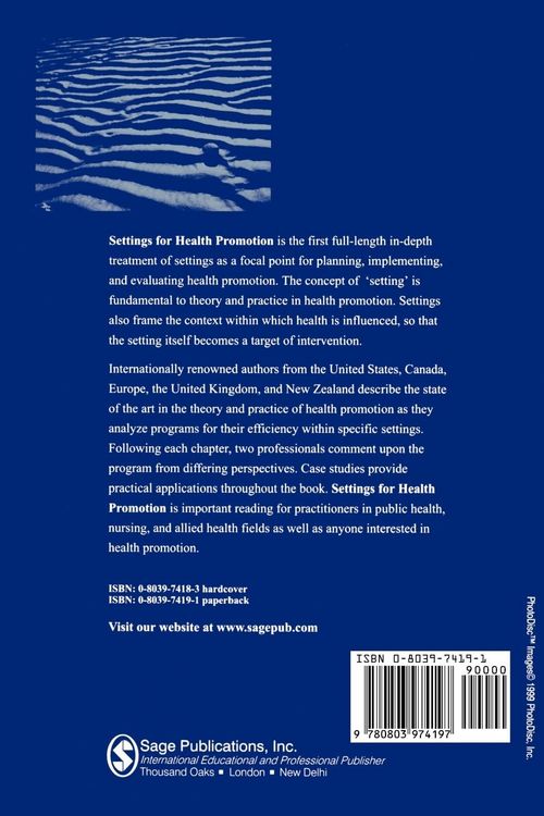 Produktbild: Settings for Health Promotion