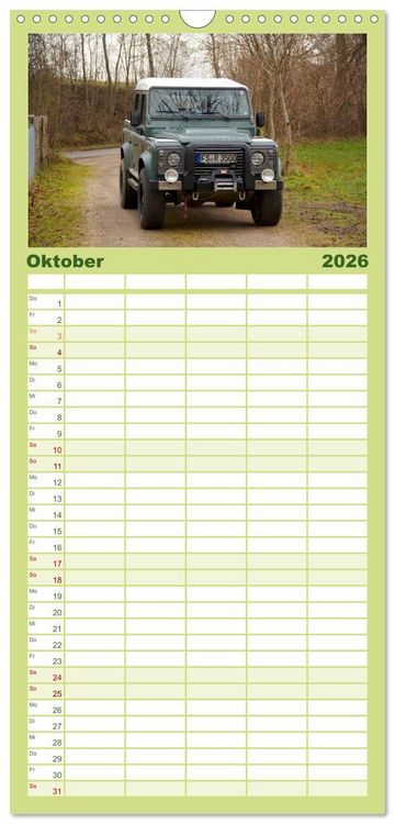 Produktbild: Familienplaner 2026 - Defender f&uuml;r's Grobe mit 5 Spalten (Wandkalender, 21 x 45 cm) CALVENDO