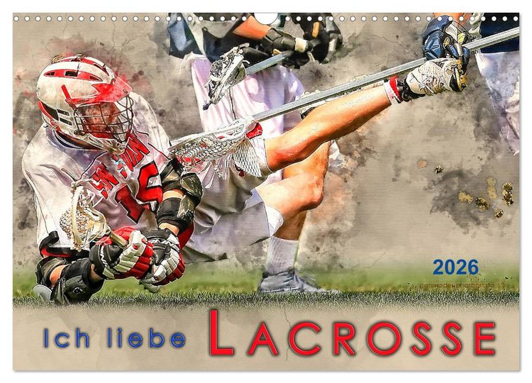 Produktbild: Ich liebe Lacrosse (Wandkalender 2026 DIN A3 quer), CALVENDO Monatskalender