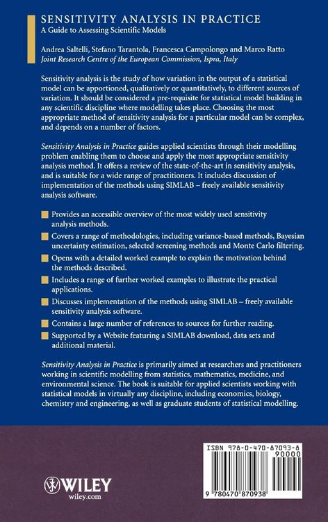 Produktbild: Sensitivity Analysis in Practice