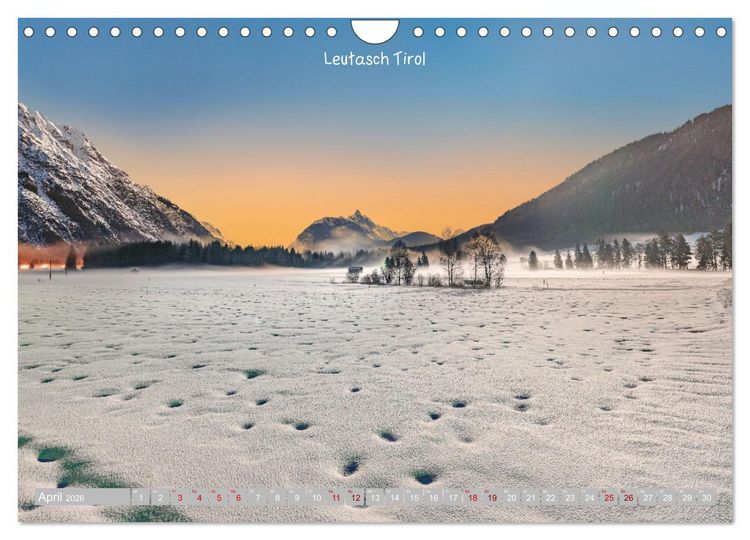 Produktbild: Winterdreams - Lech, Leutasch, Gurgl, Ischgl, S&ouml;lden (Wandkalender 2026 DIN A4 quer), CALVENDO Monatskalender