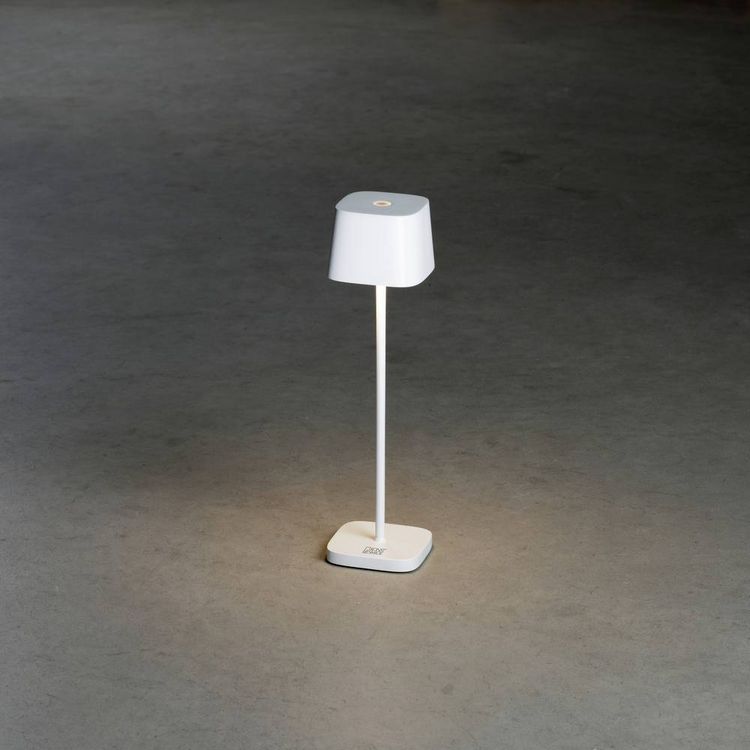 Produktbild: Konstsmide 7829-250 Capri LED-Akku-Tischlampe 2.2W Warmwei&szlig; Wei&szlig;