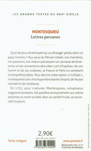 Produktbild: Lettres persanes