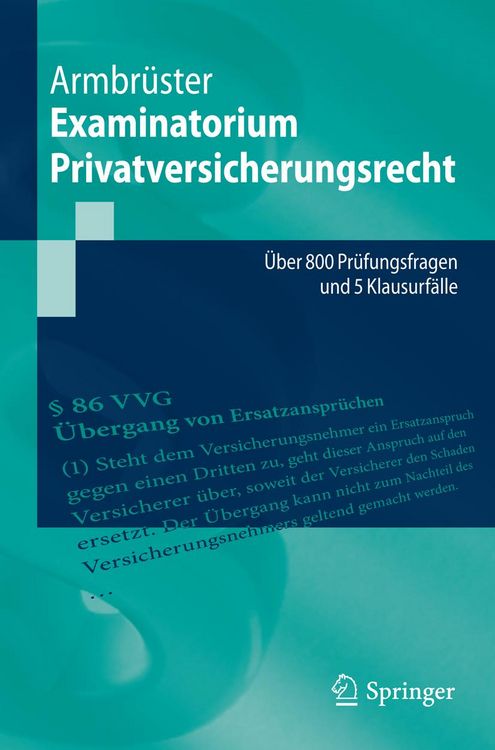 Produktbild: Examinatorium Privatversicherungsrecht