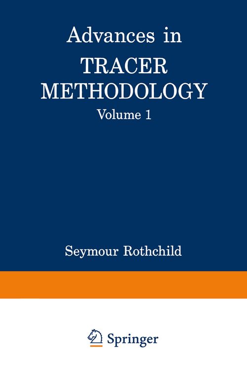 Produktbild: Advances in Tracer Methodology