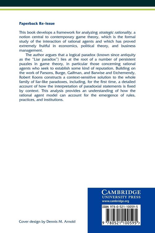 Produktbild: Paradoxes of Belief and Strategic Rationality