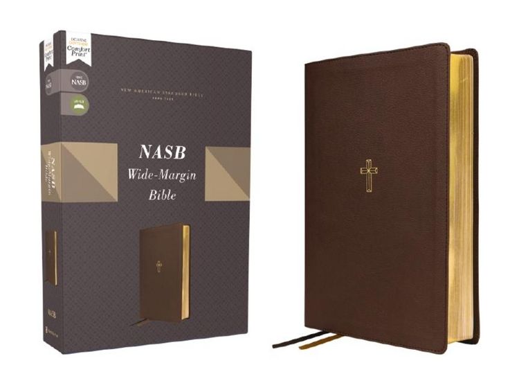 Produktbild: Nasb, Wide Margin Bible, Leathersoft, Brown, Red Letter, 1995 Text, Comfort Print