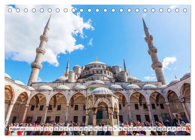 Produktbild: Istanbul - die Stadt zwischen zwei Welten (Tischkalender 2026 DIN A5 quer), CALVENDO Monatskalender