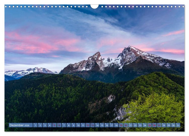 Produktbild: Unterwegs im Berchtesgadener Land 2026 (Wandkalender 2026 DIN A3 quer), CALVENDO Monatskalender