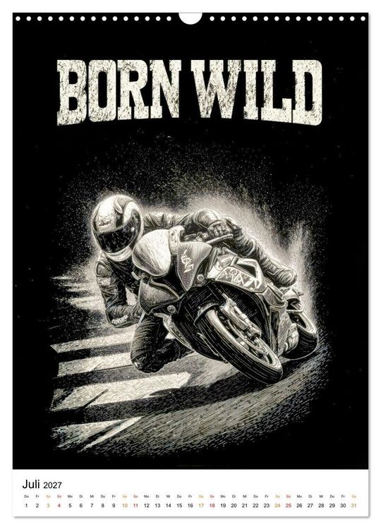 Produktbild: Phantom Bikers - Born Wild (Wandkalender 2027 DIN A3 hoch), CALVENDO Monatskalender