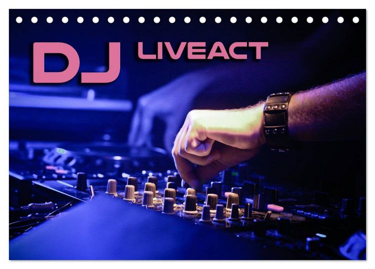 Produktbild: DJ Liveact (Tischkalender 2026 DIN A5 quer), CALVENDO Monatskalender