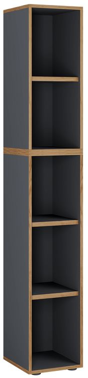 Produktbild: Holz B&uuml;ro Regal B&uuml;cher Ordner Salia 5fach B. 30 cm