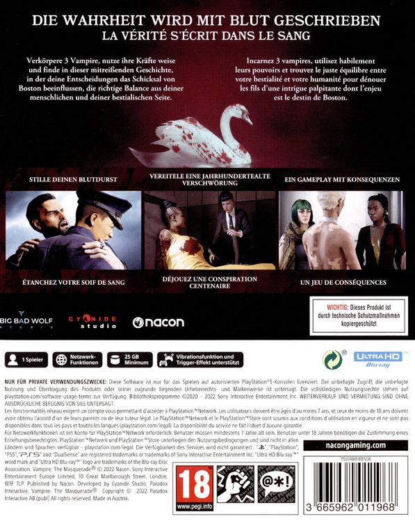 Produktbild: Vampire: The Masquerade - Swansong
