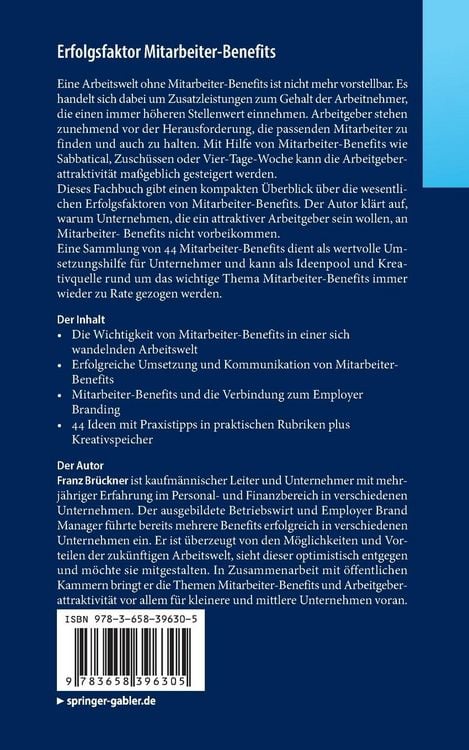Produktbild: Erfolgsfaktor Mitarbeiter-Benefits