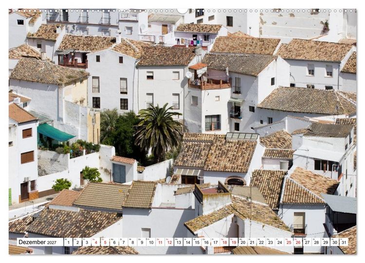 Produktbild: Momente einer Reise - Pueblos Blancos (Wandkalender 2027 DIN A2 quer), CALVENDO Monatskalender