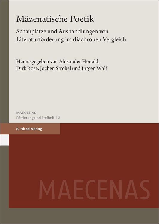 Produktbild: M&auml;zenatische Poetik