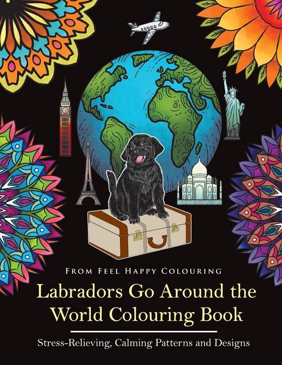 Produktbild: Labradors Go Around the World Colouring Book