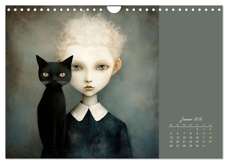 Produktbild: Die Katze - mein Freund (Wandkalender 2026 DIN A4 quer), CALVENDO Monatskalender
