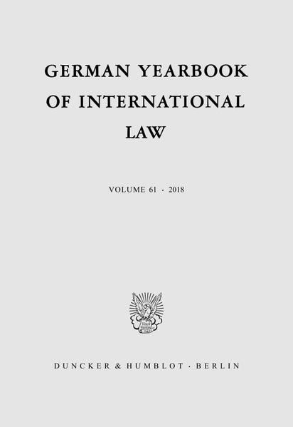Produktbild: German Yearbook of International Law - Jahrbuch f&uuml;r Internationales Recht.