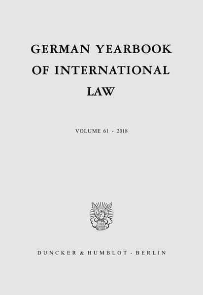 Produktbild: German Yearbook of International Law - Jahrbuch f&uuml;r Internationales Recht.