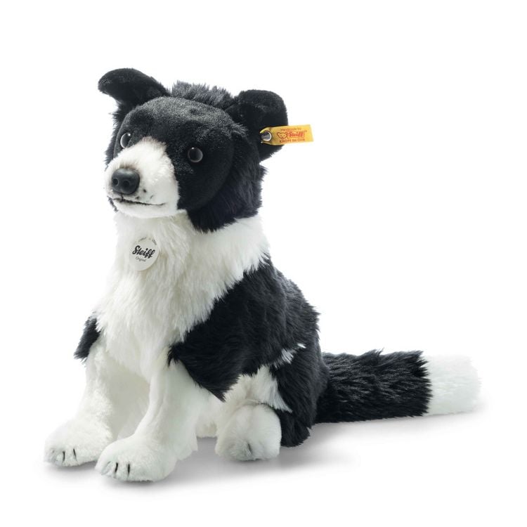 Produktbild: Steiff 122163 - Jaycee Border Collie, sitzend, Pl&uuml;sch, schwarz/wei&szlig;, 28 cm