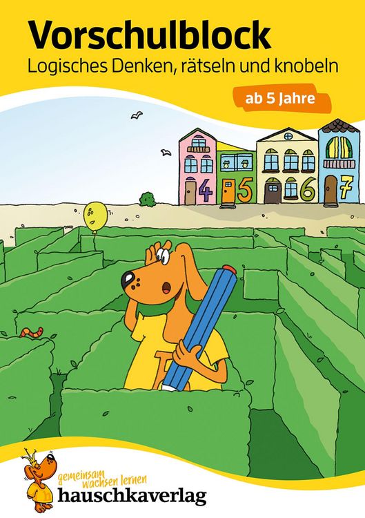 Produktbild: Vorschulblock ab 5 Jahre f&uuml;r Junge und M&auml;dchen - Logisches Denken, r&auml;tseln und knobeln