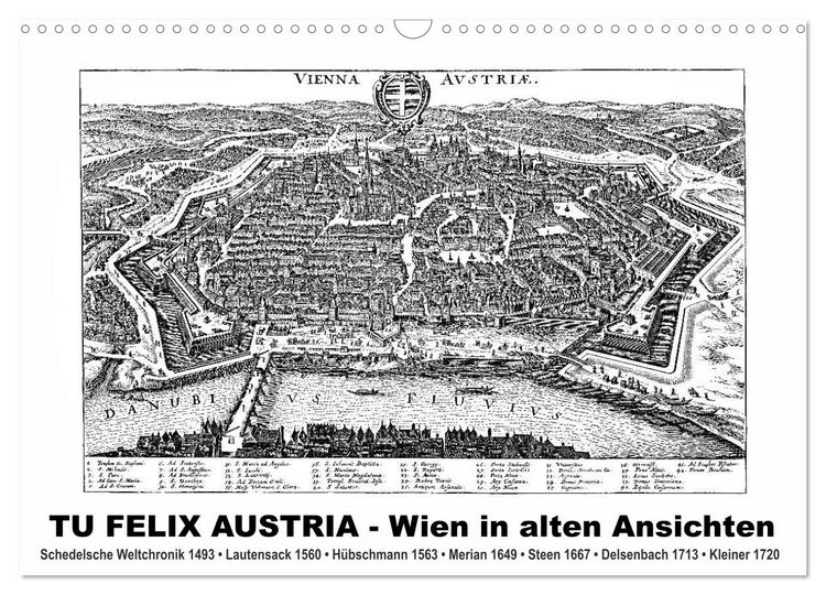 Produktbild: TU FELIX AUSTRIA - Wien in alten Ansichten (Wandkalender 2026 DIN A3 quer), CALVENDO Monatskalender