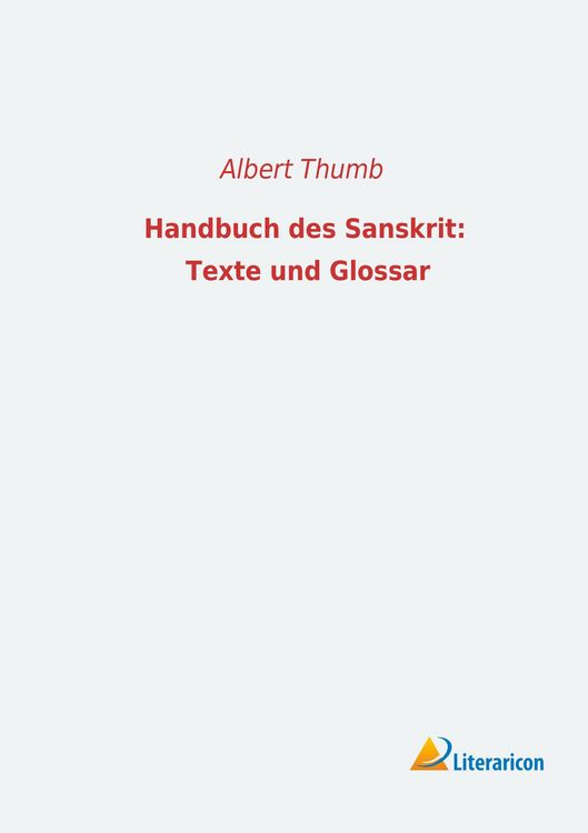 Produktbild: Handbuch des Sanskrit: Texte und Glossar
