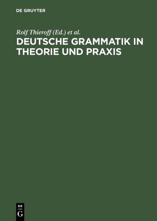 Produktbild: Deutsche Grammatik in Theorie und Praxis