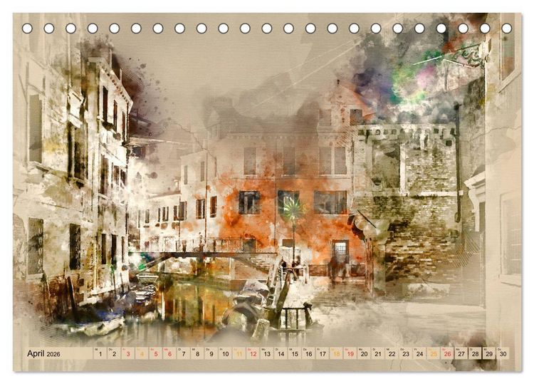 Produktbild: Venedig - ganz intim (Tischkalender 2026 DIN A5 quer), CALVENDO Monatskalender